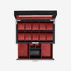 10 Slot Watch Box With Drawer (Black / Red)