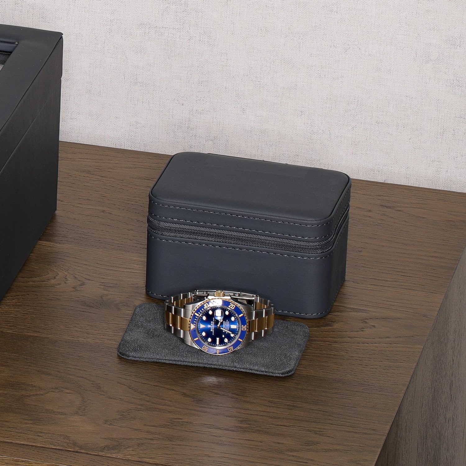 ROTHWELL 2 Watch Travel Case (Carbon)