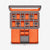 12 Slot Watch Box with Drawer (Grey / Orange)