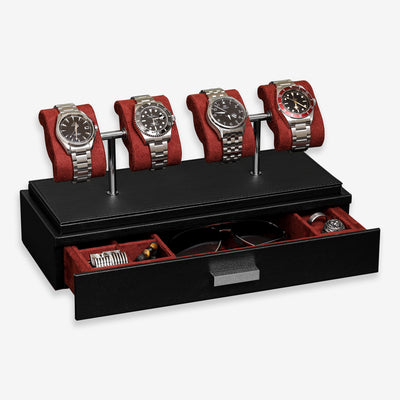4 Watch Display (Black / Red)
