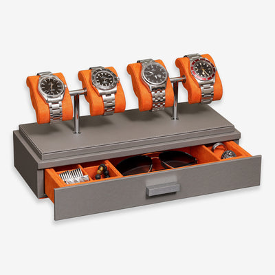 4 Watch Display (Grey / Orange)