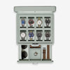 8 Slot Watch Box with Drawer (Seafoam)