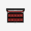 10 Slot Watch Box (Black / Red)