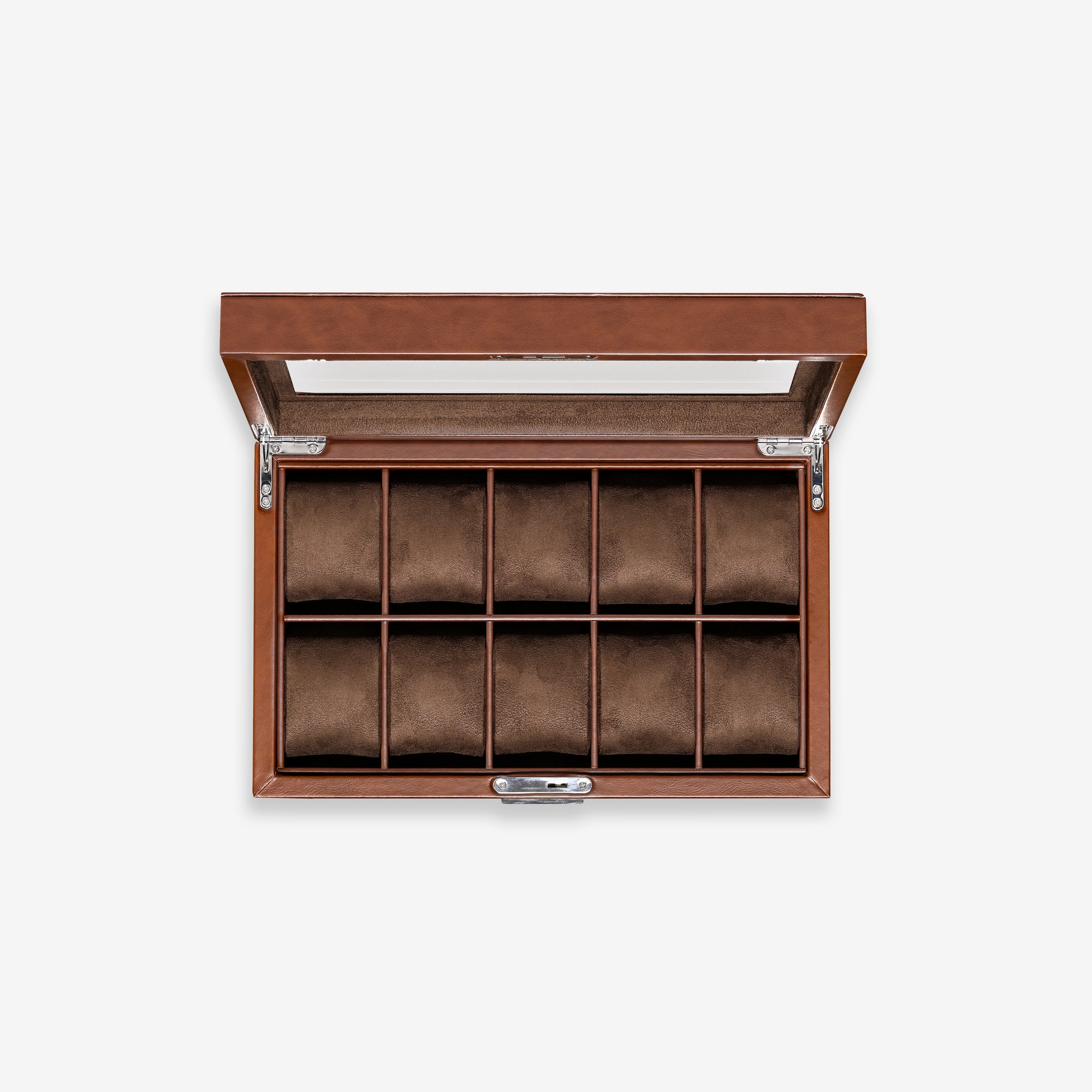 10 Slot Watch Box (Tan / Brown)