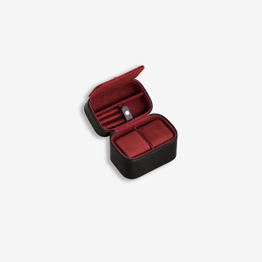 2 Watch Travel Case (Black/Red)