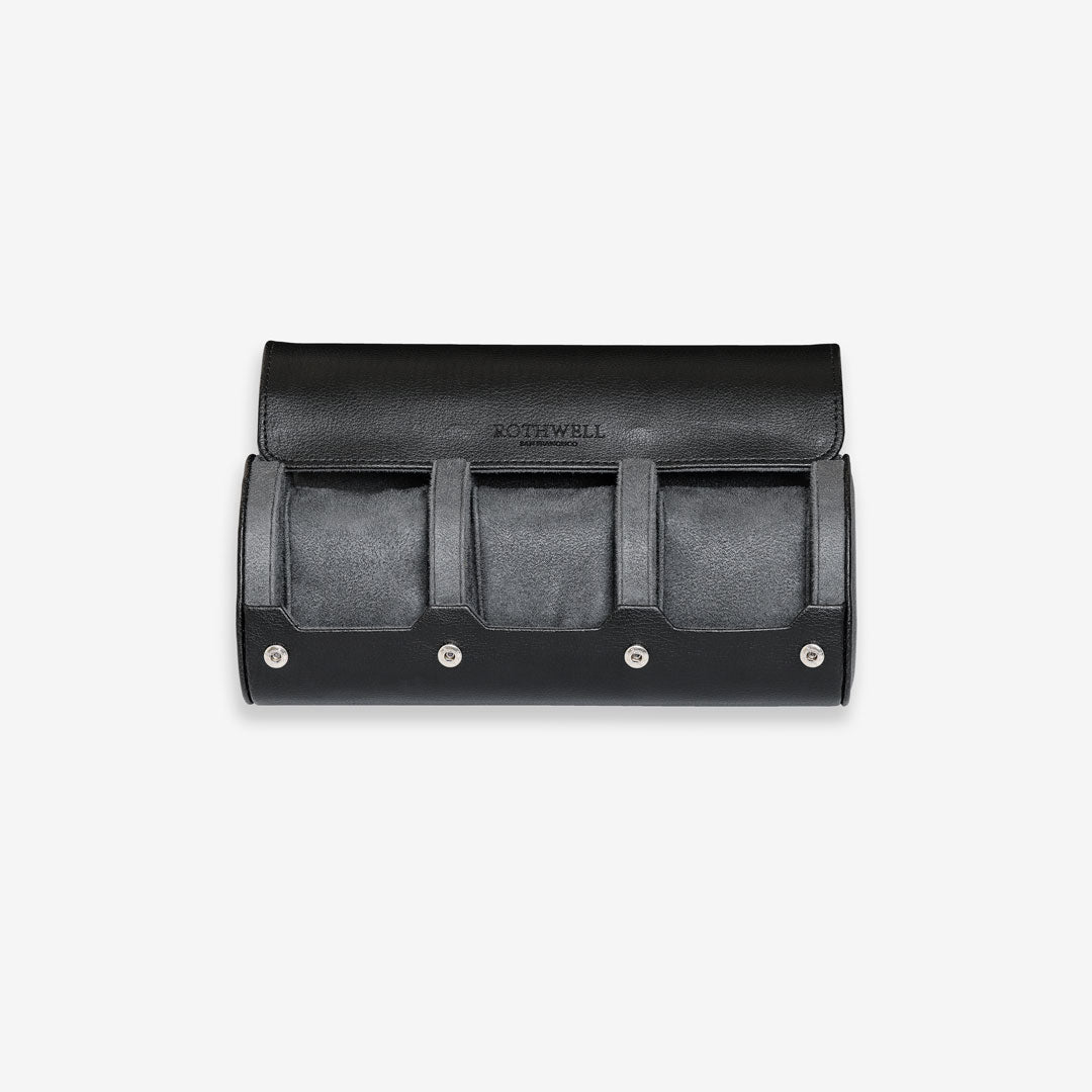 3 Watch Roll (Black / Grey)