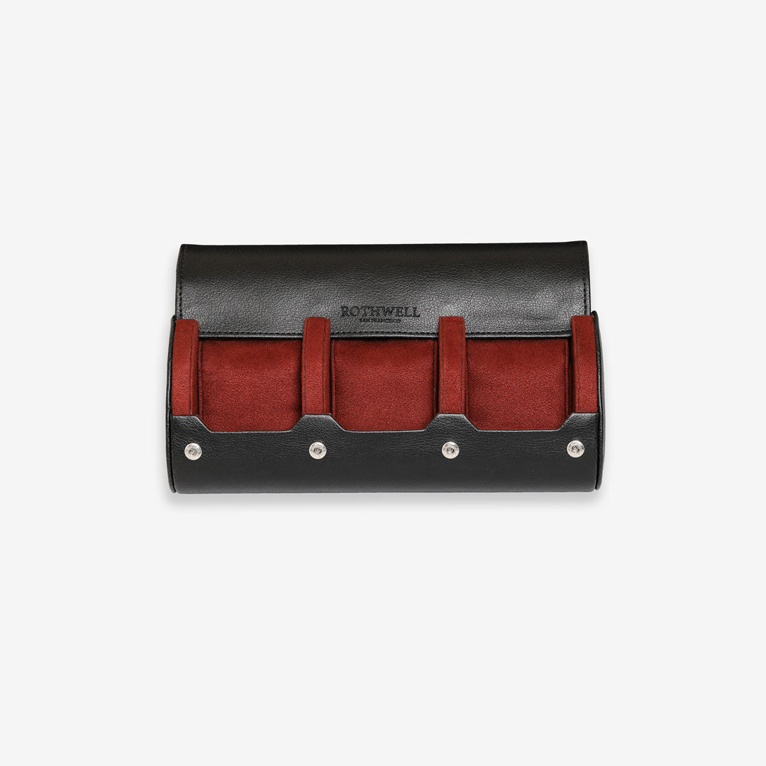 3 Watch Roll (Black / Red)