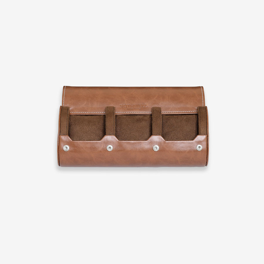 3 Watch Roll (Tan / Brown)