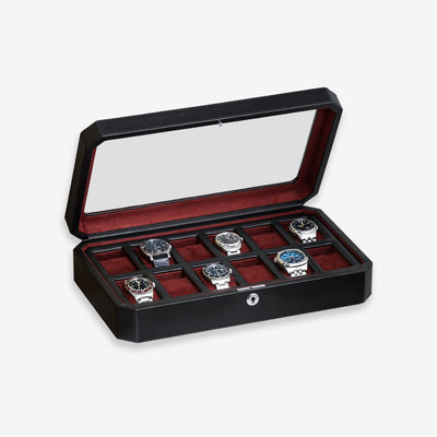 12 Slot Watch Box (Black / Red)