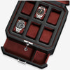 6 Slot Watch Box (Black / Red)