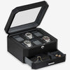 6 Slot Watch Box (Black / Grey)