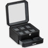 6 Slot Watch Box (Black / Grey)