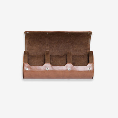3 Watch Roll (Tan / Brown)