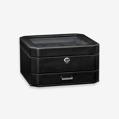 6 Slot Watch Box (Black / Grey)